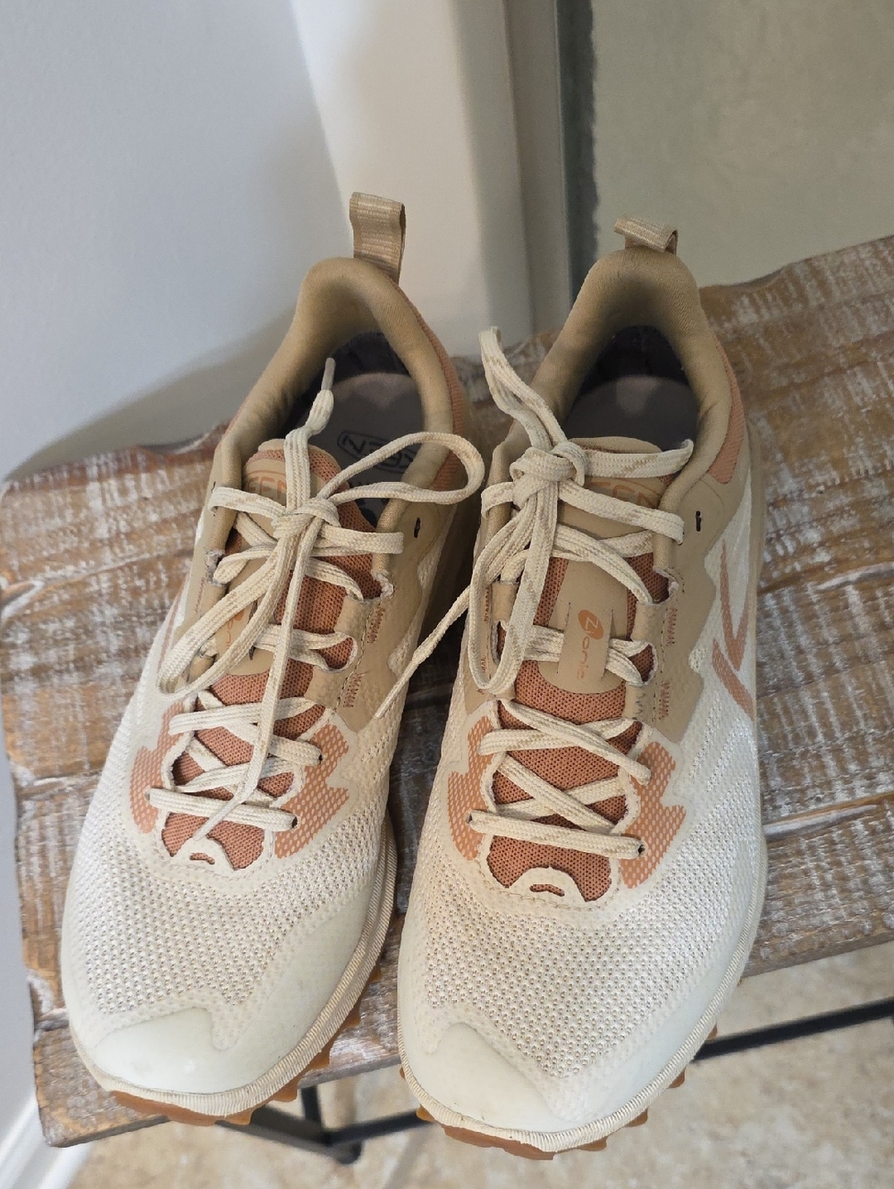 Keen Beige and Peach Casual Sneakers
